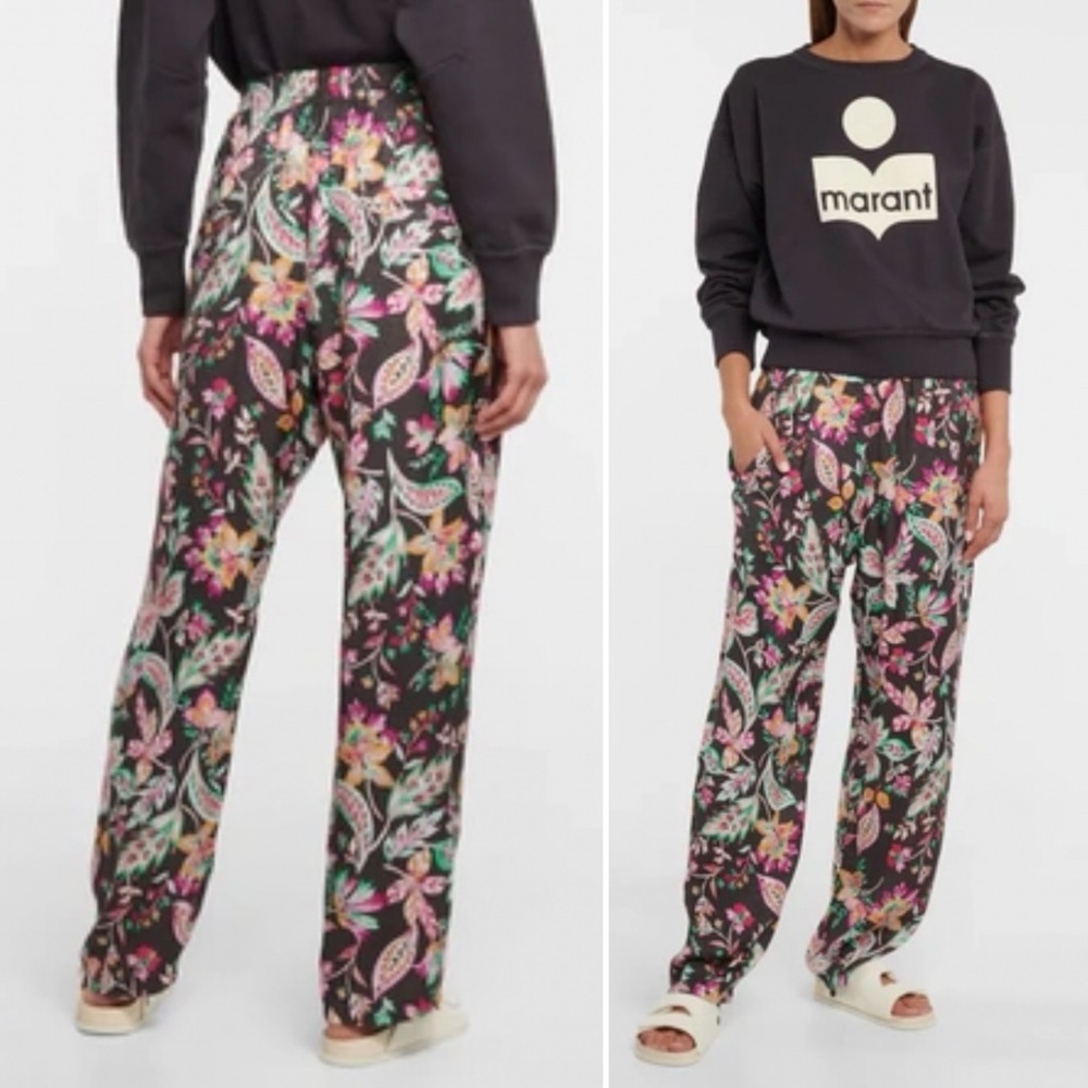 Isabel Marant Floral Track Pants - Multicolor